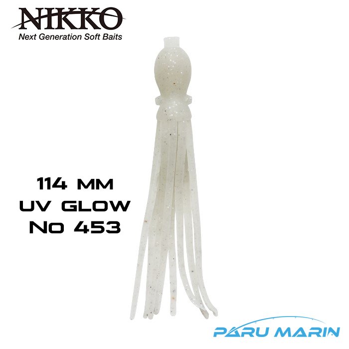 NIKKO OCTOPUS 114mm SİLİKON YEM UV GLOW 453