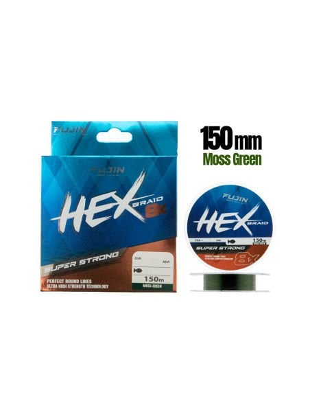 Fujin Hex Braid 8x 150mt Moss Green PE İp Misina 0.16mm