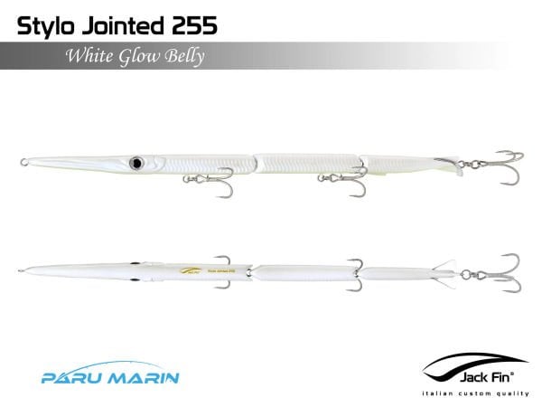 Jack Fin Stylo Jointed 255 Sahte Yem White Glow Belly
