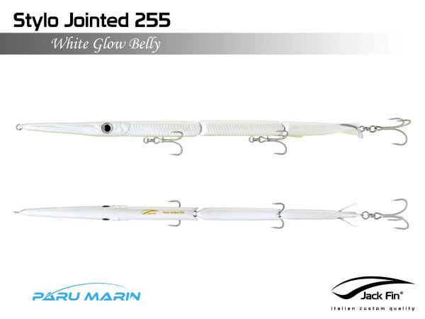 Jack Fin Stylo Jointed 255 Sahte Yem White Glow Belly