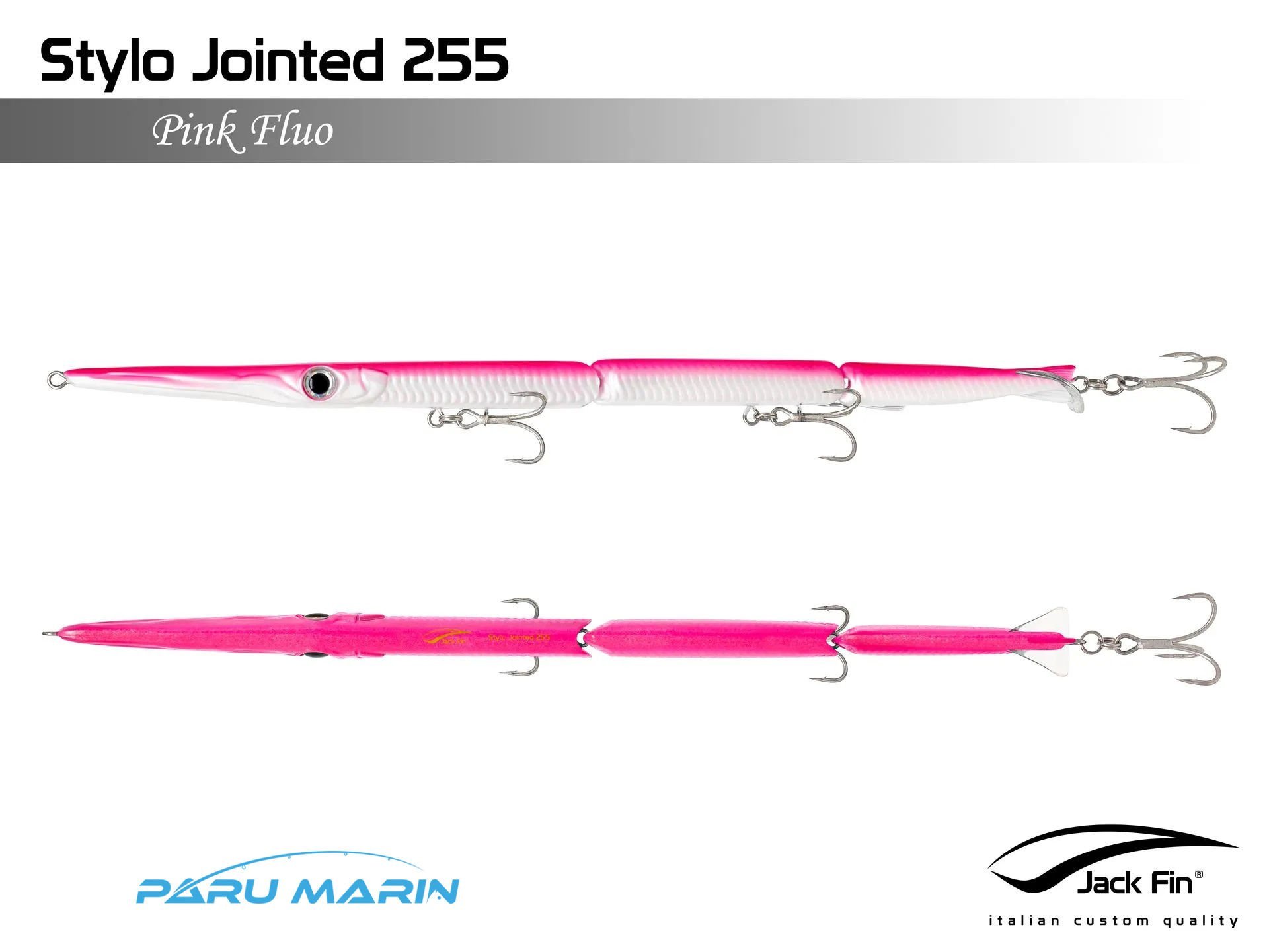 Jack Fin Stylo Jointed 255 Sahte Yem Pink Fluo