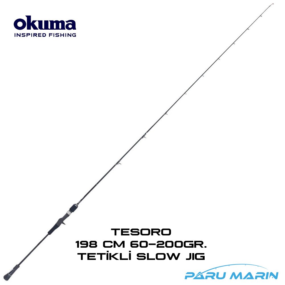 Okuma Tesoro 198cm, 60-200gr. Tetikli Slow Jig Kamışı