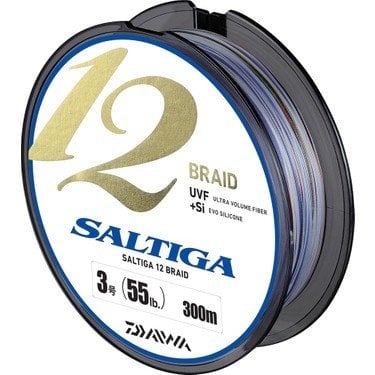 Daiwa Saltiga EX 12 Braid Multicolor Multi Color 300 Mt. 0.30mm 30.7kg. İp Misina
