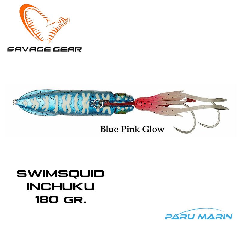 Savage Gear Swimsquid inchuku 180 gr. Blue Pink Glow