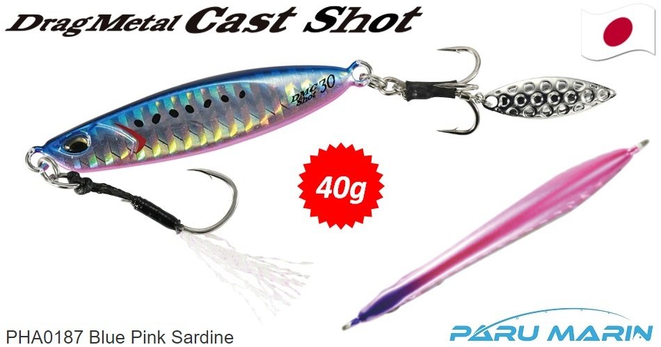 Duo Drag Metal Cast SHOT 40gr. PHA0187 Blue Pink Sardine