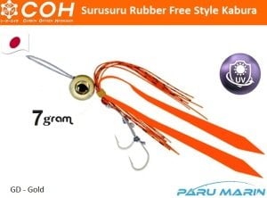 COH Kabura Slider Tai Rubber Jig LRF Suni Yem 7gr. GD