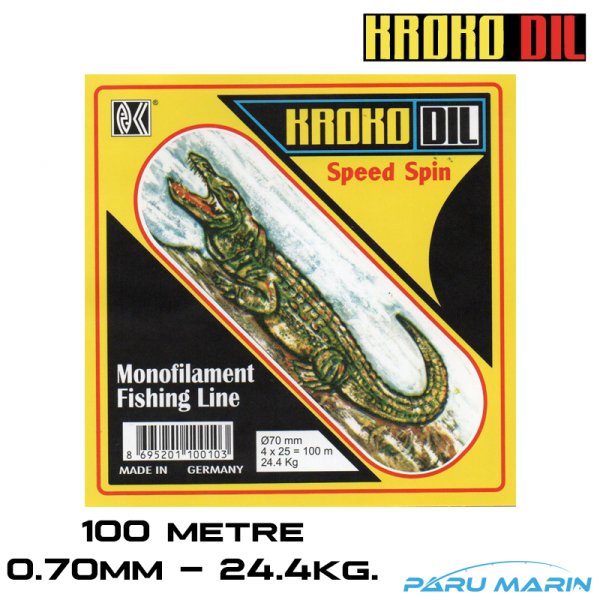 Krokodil 0,70mm 24.4Kg. 100mt. Paket Misina