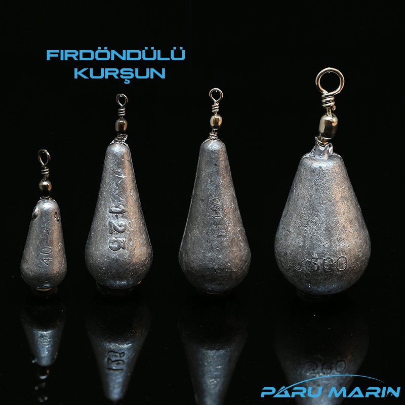 FIRDÖNDÜLÜ Olta Kurşunu , 10gr. - 500 gr. arası Seçenekli