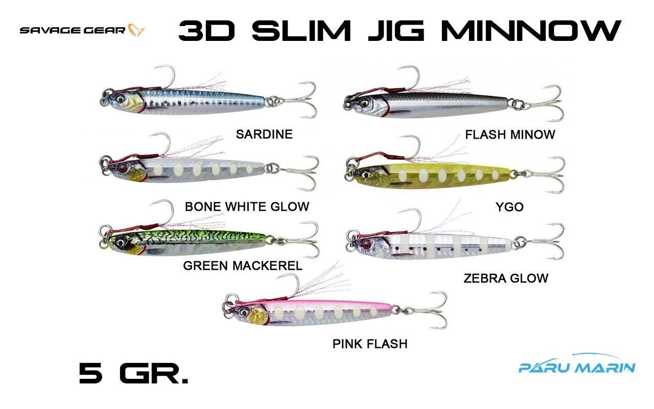 Savage gear 3D Jig Minnow 5gr 4.6 cm Suni Yem