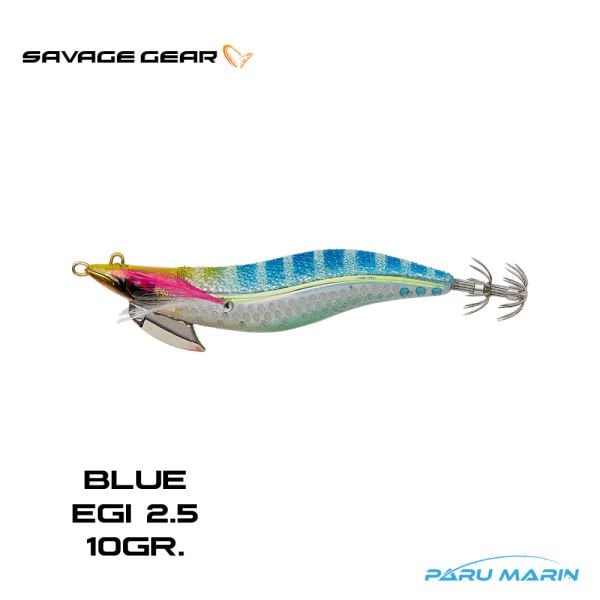Savage Gear Squid Beat Egi Blue #2.5 10gr.
