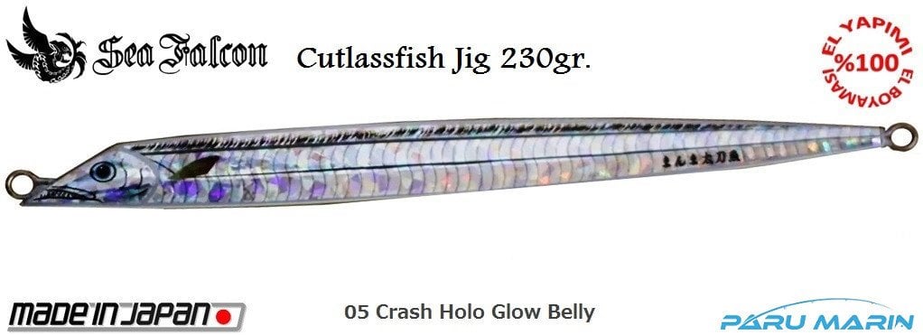 Sea Falcon Cutlassfish Long 230gr. 05 Crash Holo Glow Belly
