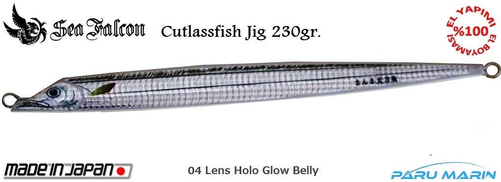 Sea Falcon Cutlassfish Long 230gr. 04 Lens Holo Glow Belly