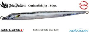 Sea Falcon Cutlassfish Long 180gr. 06 Crystal Holo Glow Belly