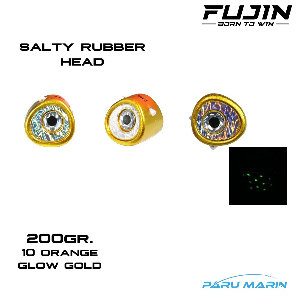 Fujin Salty Rubber 200gr. Kafa 10 Orange Glow Gold