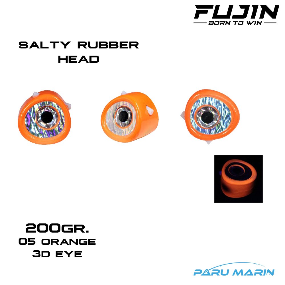 Fujin Salty Rubber 200gr. Kafa 05 Orange 3D Eye