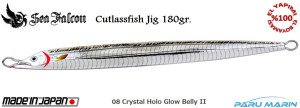 Sea Falcon Cutlassfish Long 180gr. 08 Crystal Holo Glow Belly II