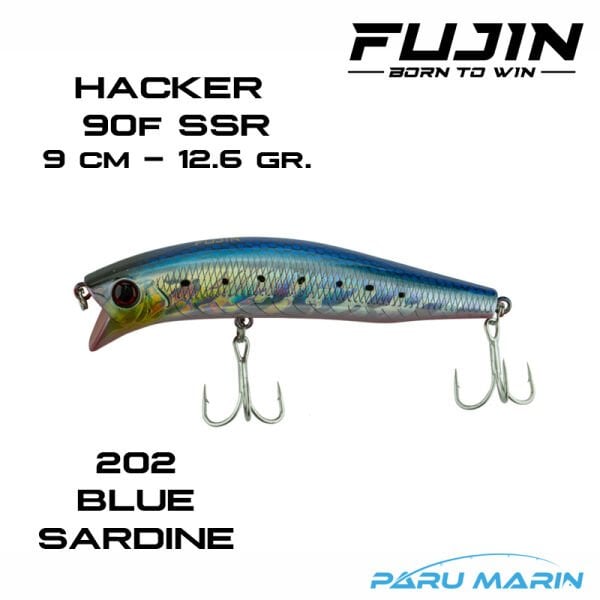 Fujin Hacker 90F 9cm 12.6gr. 202 Blue Sardine Maket Balık