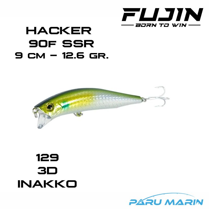 Fujin Hacker 90F 9cm 12.6gr. 129 3D Inakko Maket Balık