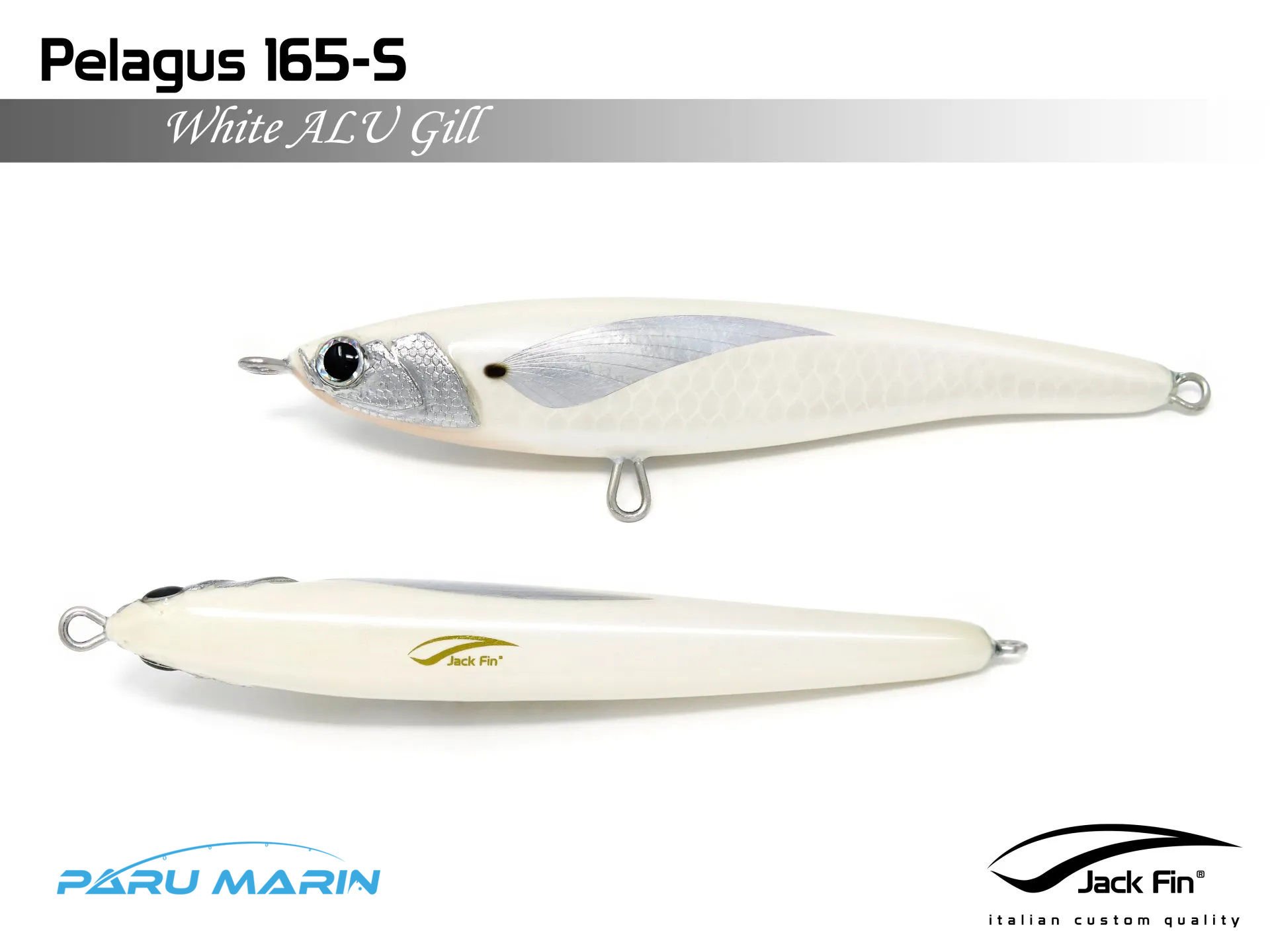 Jack Fin Pelagus 165-S Sahte Yem White Alu Gill