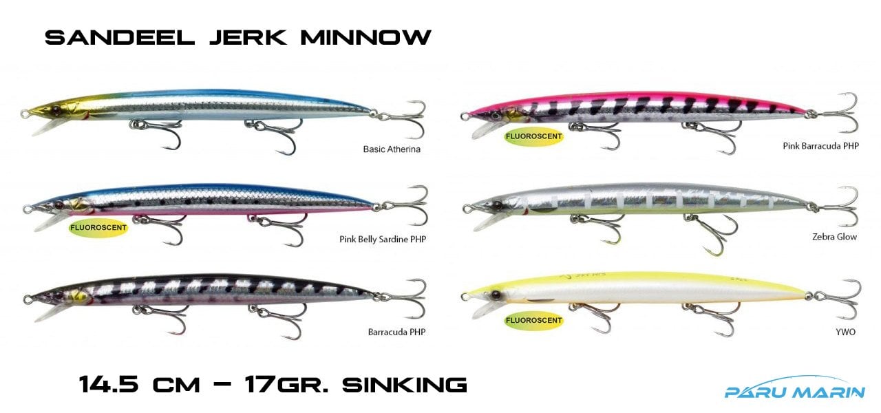 Savage Gear Sandeel Jerk Minnow 145 17gr. Sinking