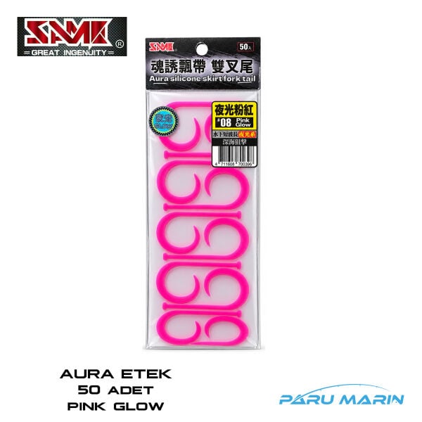 SAME Aura Silikon Kuyruk Pink Glow 50 Adet