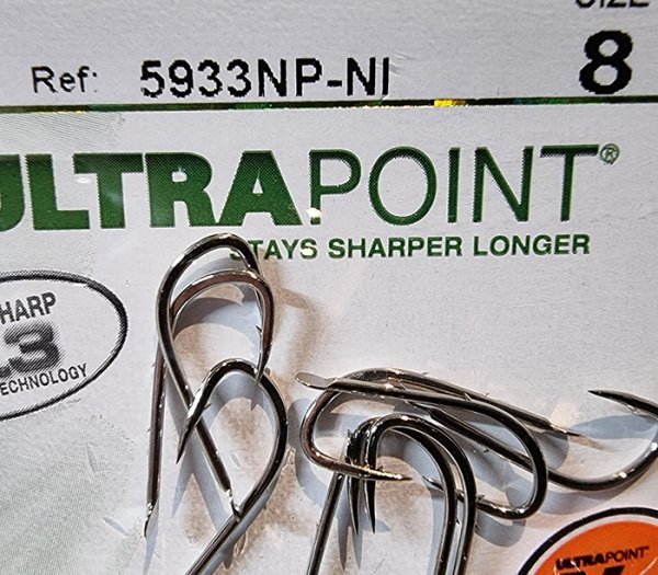 Mustad 5933NP NI Nickel Olta İğnesi - No: 8
