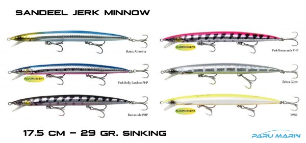 Savage Gear Sandeel Jerk Minnow 175 29 gr. Sinking