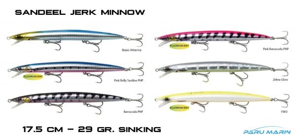 Savage Gear Sandeel Jerk Minnow 175 29 gr. Sinking