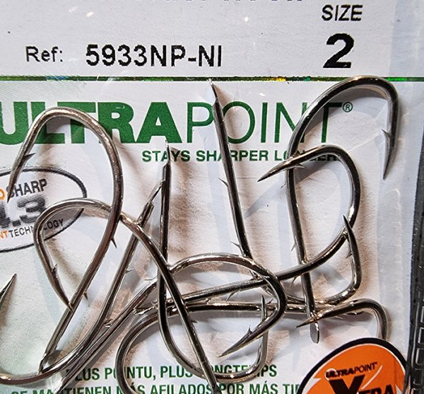 Mustad 5933NP NI Nickel Olta İğnesi - No: 2