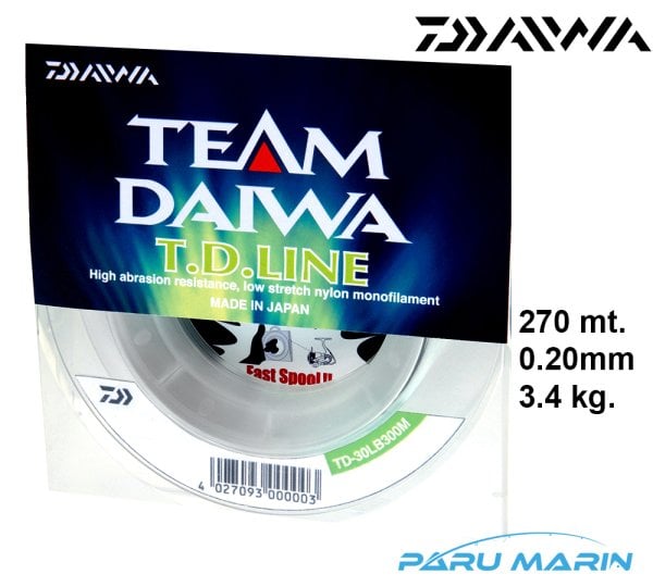 Daiwa T.D. Line Monofilament Misina 0.20.. 270mt.