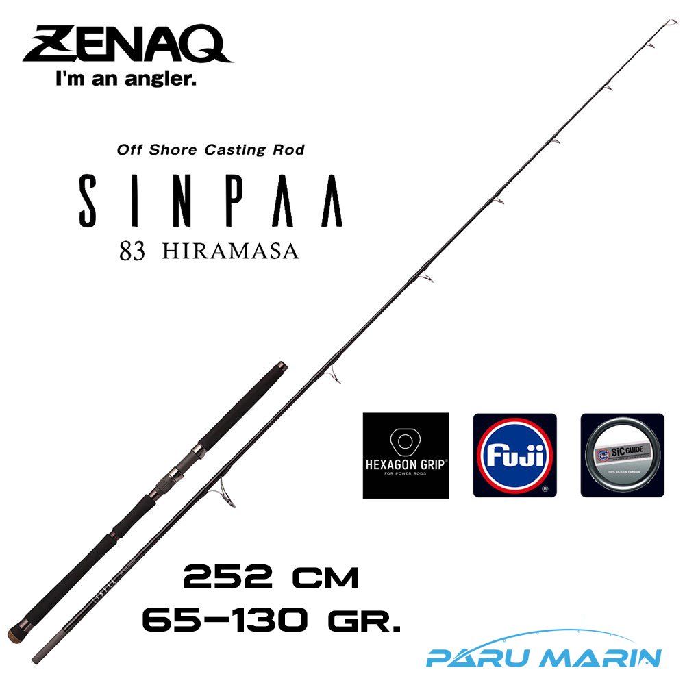 Zenaq Sinpaa 83 Hiramasa 252cm 65-130gr Offshore Casting Popping Kamış