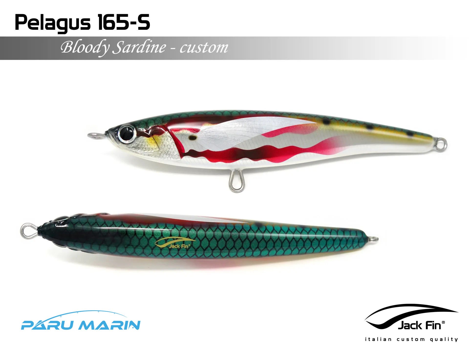 Jack Fin Pelagus 165-S Sahte Yem Bloody Sardine ''Özel Renk''