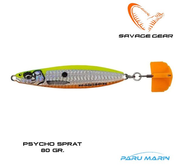 Savage Gear Psycho Sprat 80gr. Suni Yem Lemon Back Flash