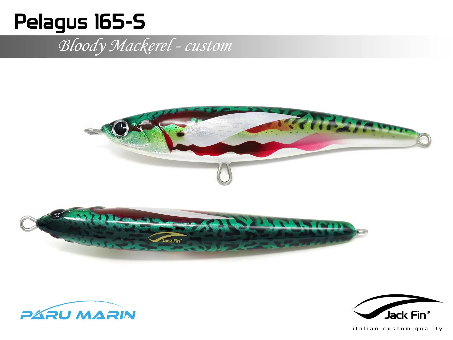 Jack Fin Pelagus 165-S Sahte Yem Bloody Mackerel ''Özel Renk''