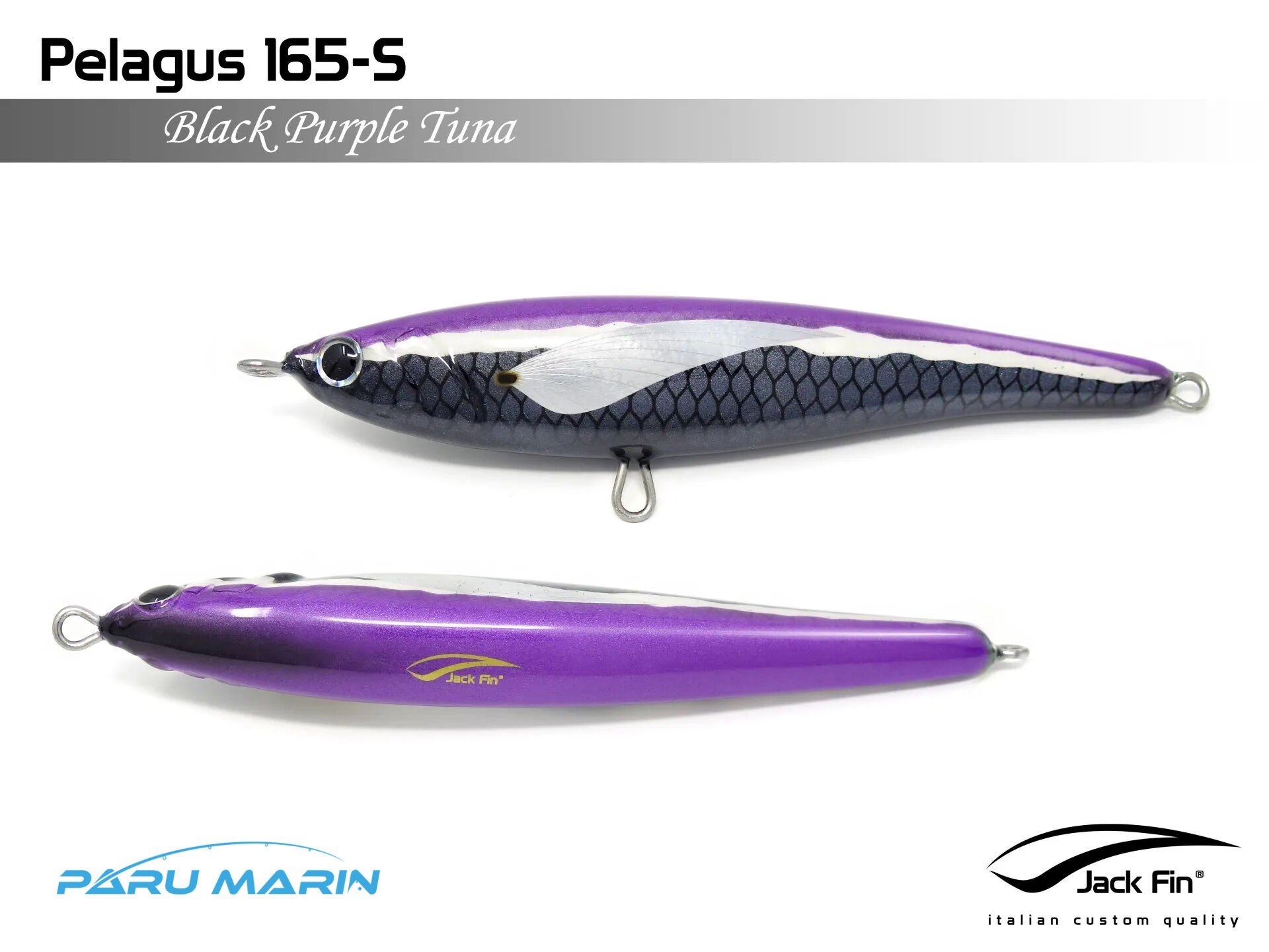 Jack Fin Pelagus 165-S Sahte Yem Black Purple Tuna
