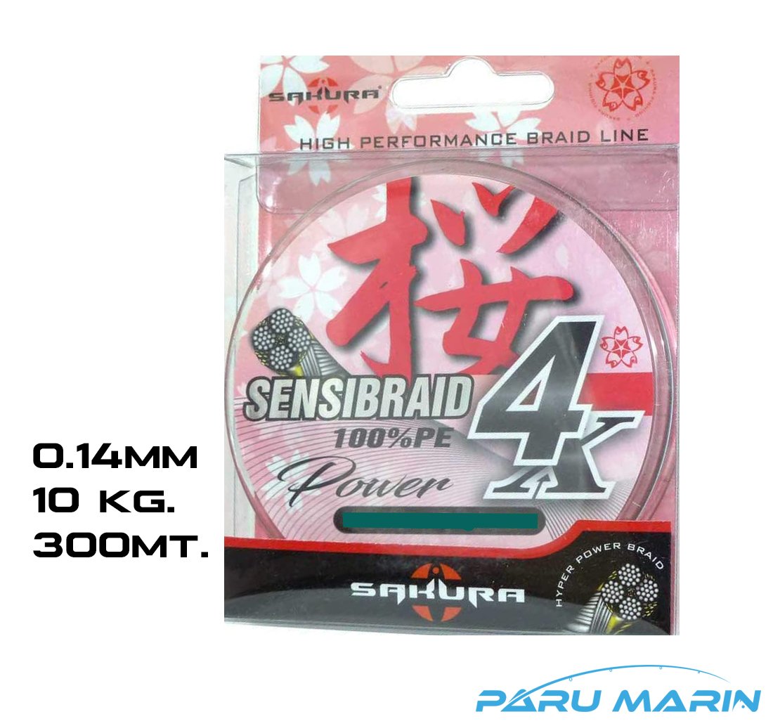 SAKURA SENSI BRAID 4X İp Misina 0.14mm. / 10kg. / 300mt.