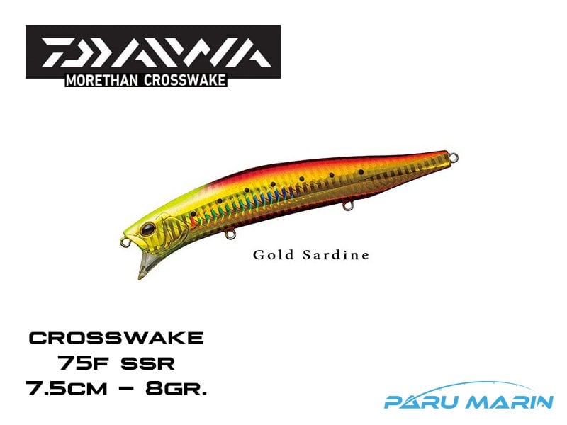 Daiwa Crosswake 75F SSR Gold Sardine