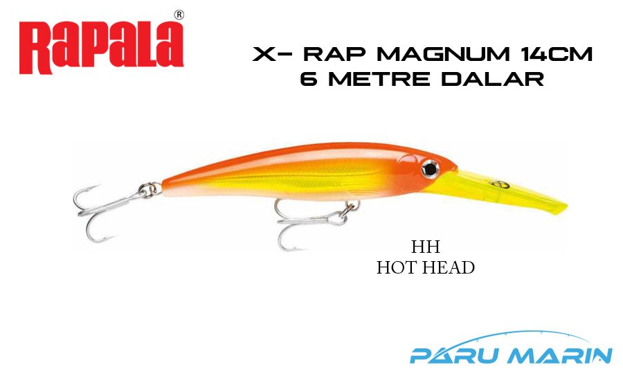 Rapala X-Rap Magnum-20, 14cm Gövde, Sahte Balık HH - HOT HEAD