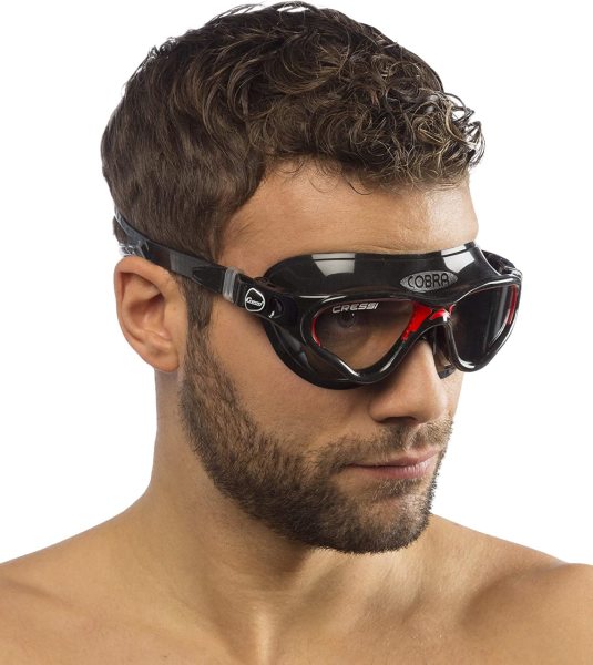 Cressi Cobra Black / Red Yüzücü Gözlüğü