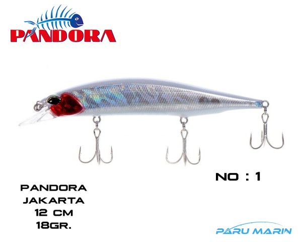 Pandora Jakarta 12cm 18gr. (Sinking) Sahte Balık 01