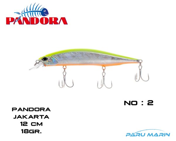 Pandora Jakarta 12cm 18gr. (Sinking) Sahte Balık 02