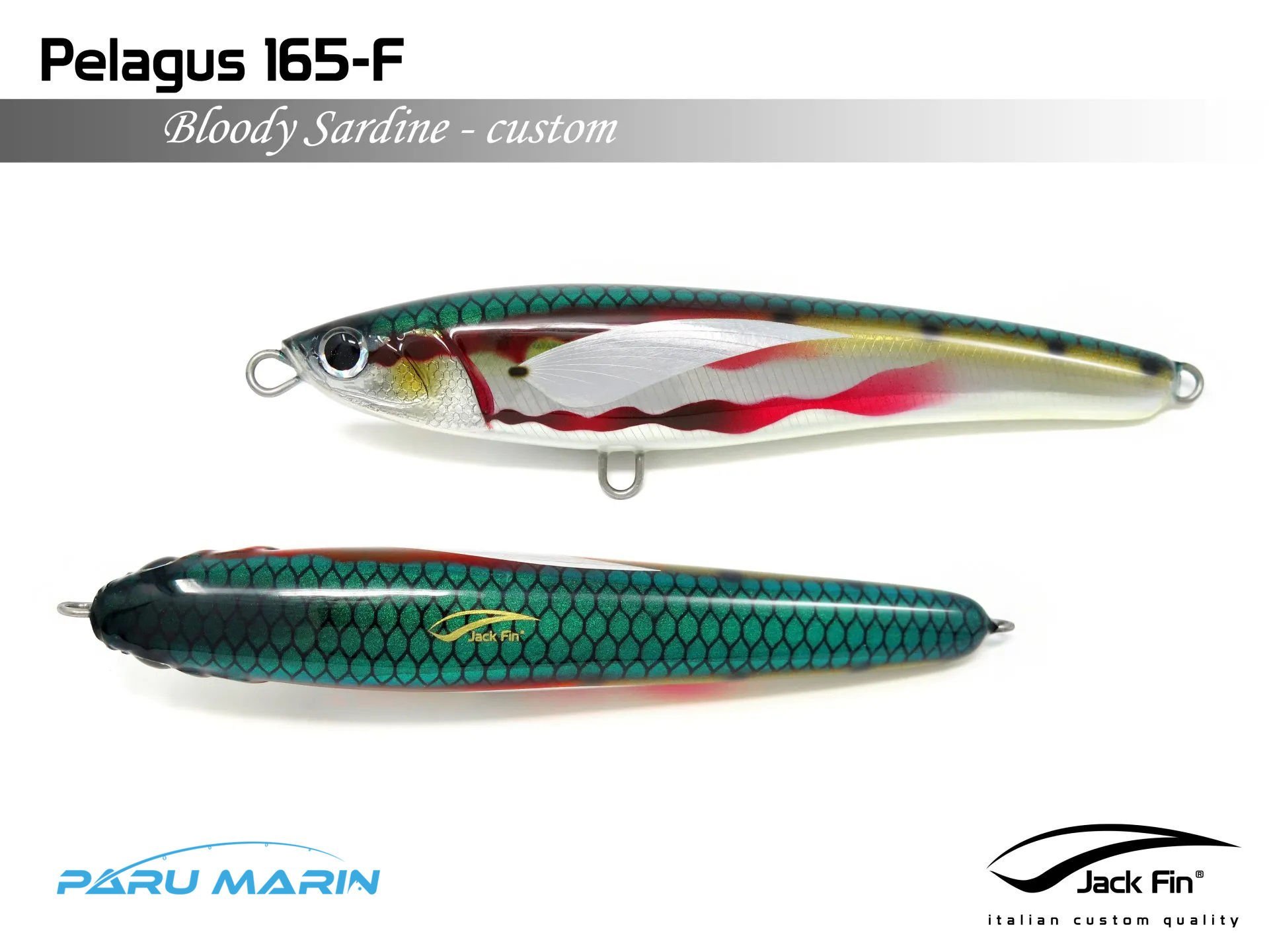 Jack Fin Pelagus 165-F Sahte Yem Bloody Sardine ''Özel Renk''