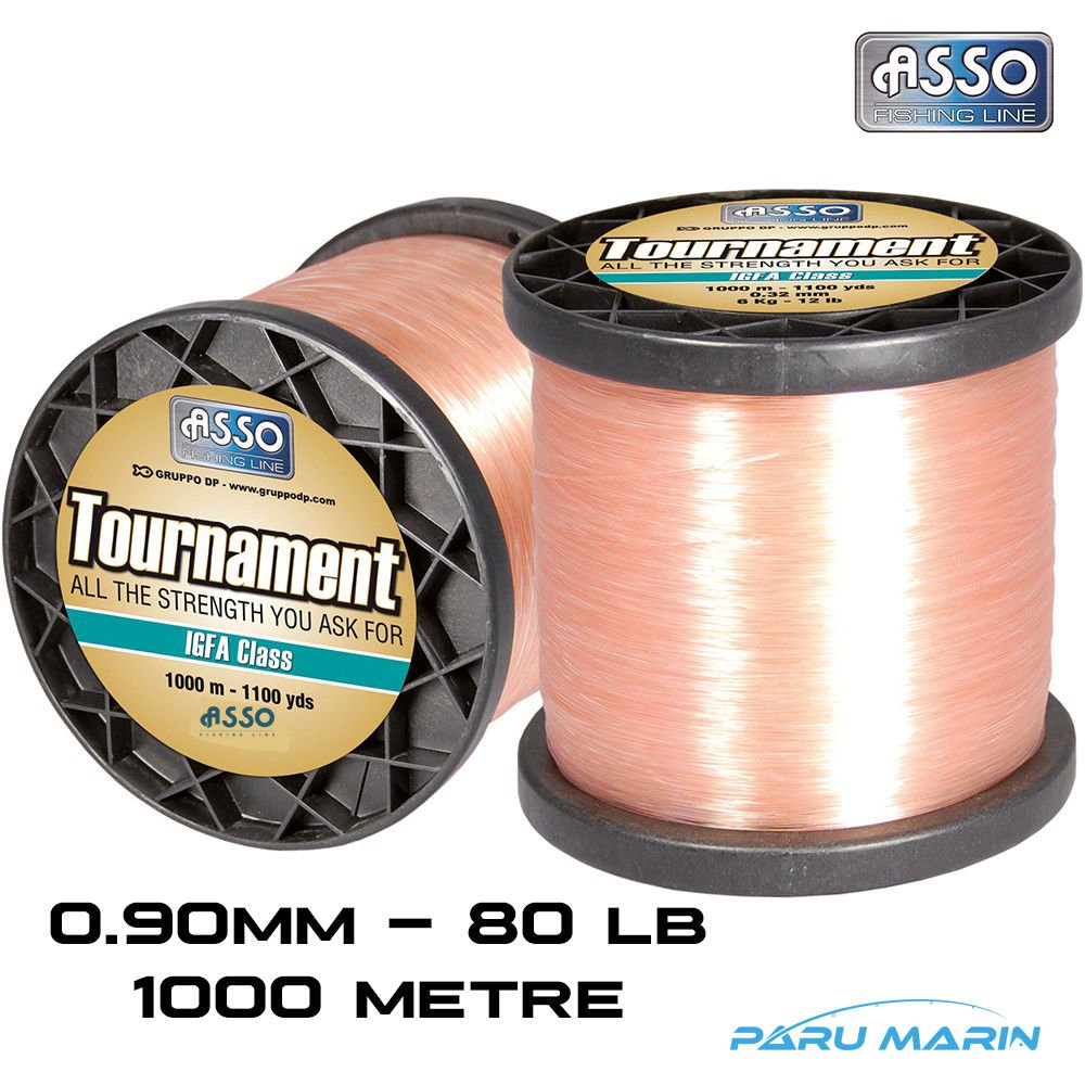 Asso 80lb 0.90mm 1000mt Pembe IGFA Big Game Misina