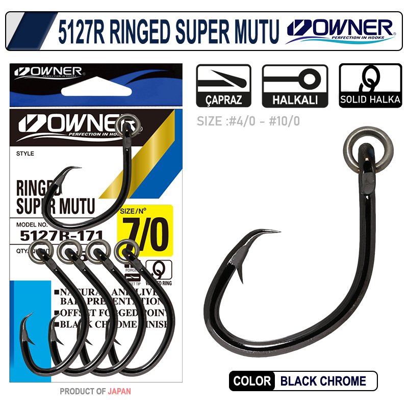 Owner 5127R Ringed Super Mutu 8/0 Big Game İğne
