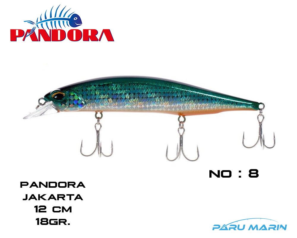 Pandora Jakarta 12cm 18gr. (Sinking) Sahte Balık 08