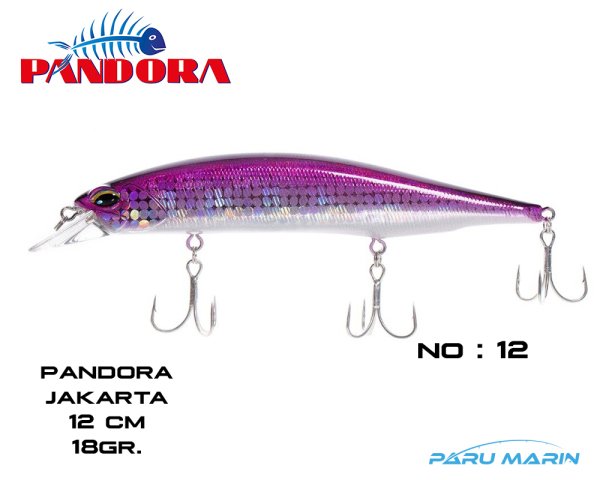 Pandora Jakarta 12cm 18gr. (Sinking) Sahte Balık 12