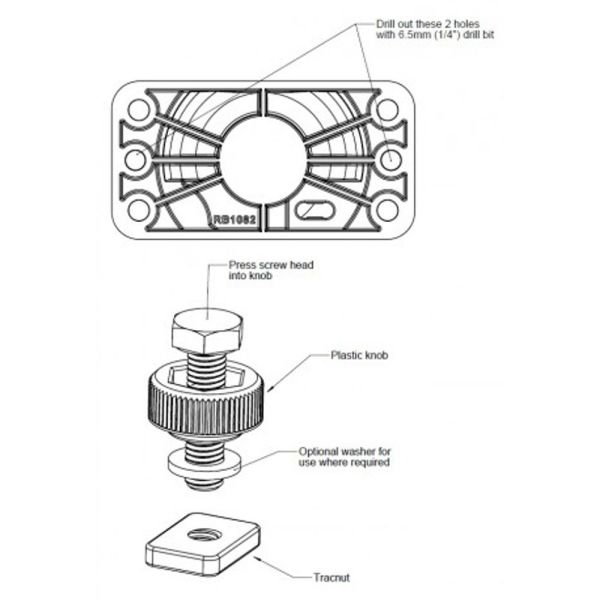 Railblaza Starport HD Trackmount Kit