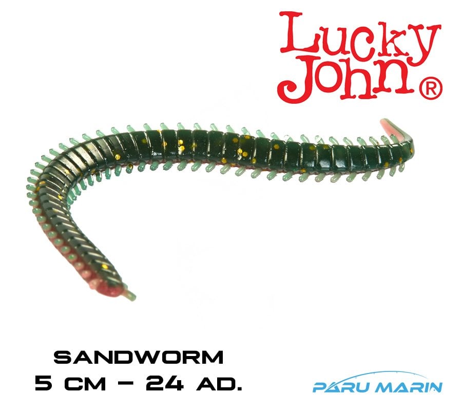 Lucky John Sandworm 2'' Kokulu Lrf Yemi 5 cm. 24 Adet
