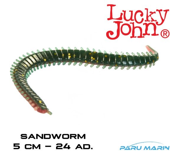 Lucky John Sandworm 2'' Kokulu Lrf Yemi 5 cm. 24 Adet