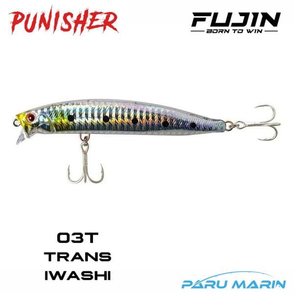 Fujin Punisher 105SW 10.5cm 16gr. Maket Balık 03T Trans Iwashi